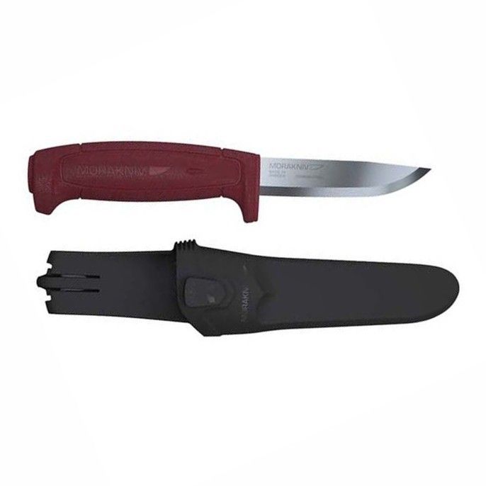 Нож Morakniv Basic 511, углеродистая сталь, пластик, красный