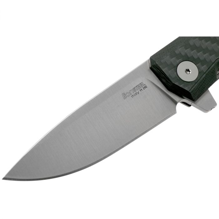 Складной нож LionSteel MT01 CF, сталь M390, рукоять Carbon fiber