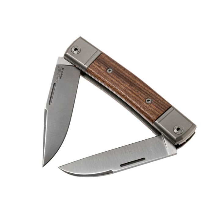 Складной нож LionSteel BestMan Two blades, сталь M390, рукоять Santos wood