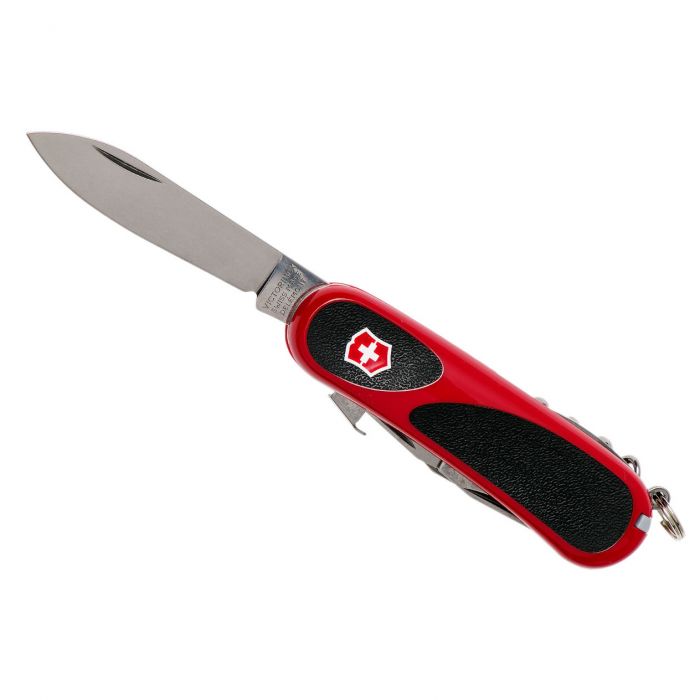 Нож перочинный Victorinox EvoGrip S101, сталь X50CrMoV15, рукоять термопластик GRN, красно-чёрный